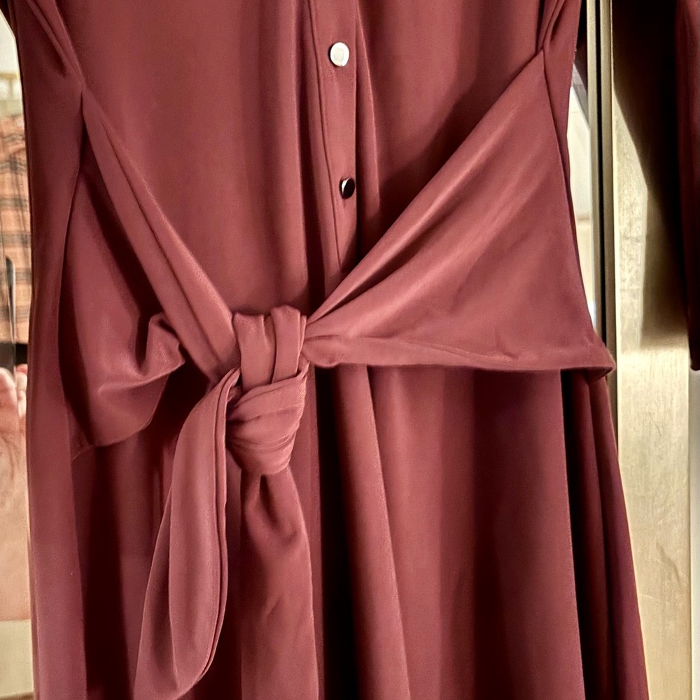 White House Black Market Burgundy Body Con Burgundy Dress Size Small